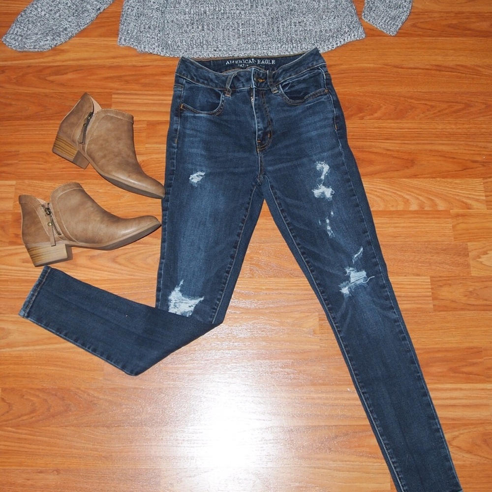 Classic ripped skinny jeans